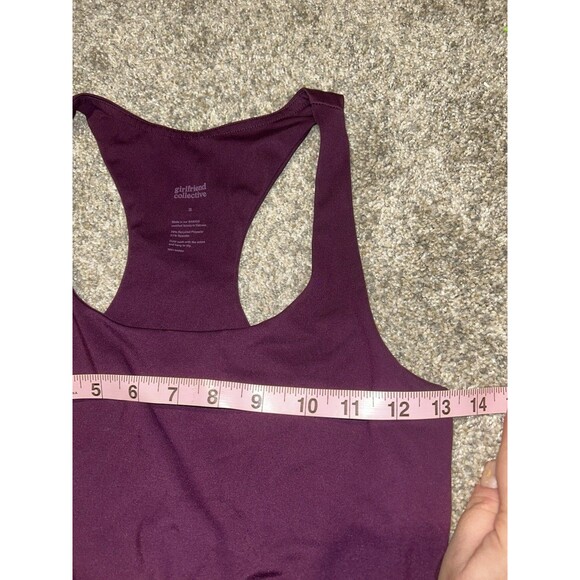 Girlfriend Collective Plum Compression High Rise Legging + Sports Bra Set XS - Picture 4 of 10